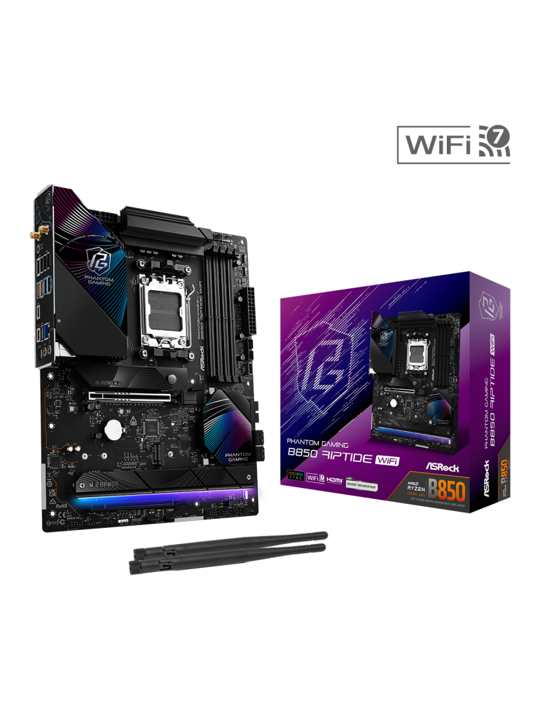 Дънна платка AsRock B850 RIPTIDE WIFI7, AM5
