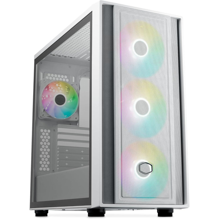 Кутия за компютър CoolerMaster MasterBox 600, White ARGB - MB600-WGNN-S00