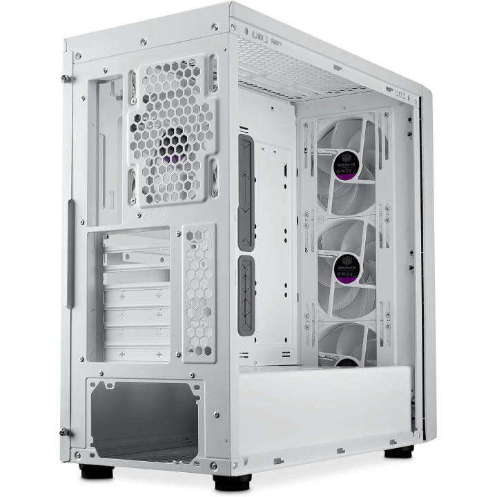 Кутия за компютър CoolerMaster MasterBox 600, White ARGB - MB600-WGNN-S00