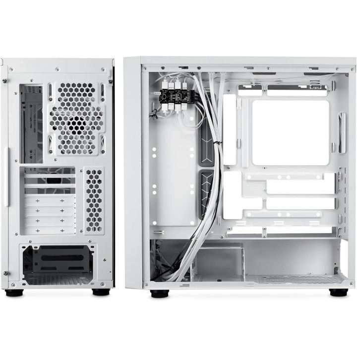 Кутия за компютър CoolerMaster MasterBox 600, White ARGB - MB600-WGNN-S00