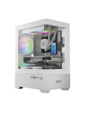 Кутия за компютър Gamdias AURA GC9M White, mATX, 3 x 120 mm A-RGB, Tempered Glass - AURA-GC9M-ARGB-WH