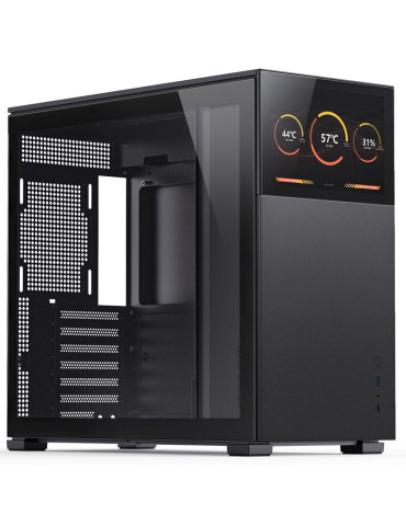 Кутия за компютър Jonsbo D41 Screen TG, mATX, Черна - GEJB-113
