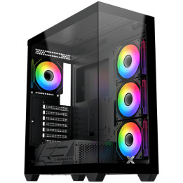 Кутия за компютър Xigmatek Blast, Black, EATX, 3PCS G20A Reverse & 1PC G20A, ARGB Remote Control Box - BLAST