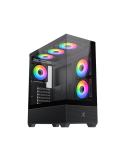 Кутия за компютър Xigmatek Alphard, Black, EATX, 5PCS G20A Reverse & 1PC G20A, ARGB Remote Control Box - ALPHARD