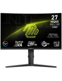 Монитор MSI MAG 275CQRF QD E2, 27" 180Hz, WQHD (2560x1440) 16:9, Rapid VA, Anti-glare, Quantum Dot, 0.5ms, 300nits, 5000:1, 178/178, 1500R Curve, AMD FreeSync, 1x DP, 2x HDMI, 1x Type-C, USB Hub