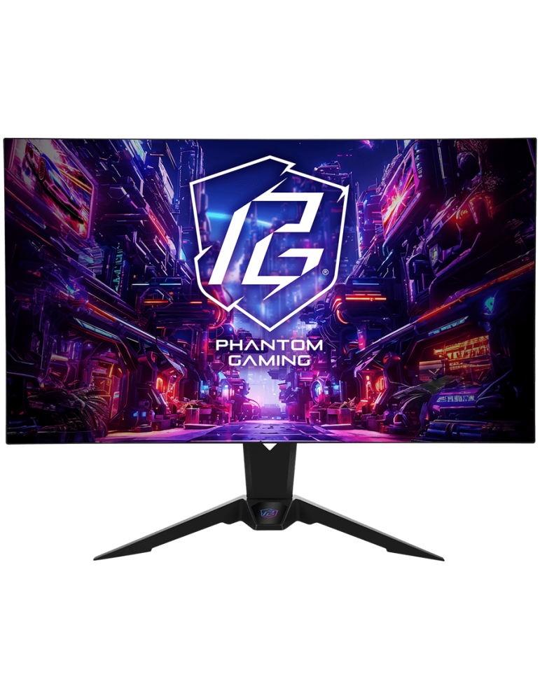 Монитор Asrock PGO32UFS 31.5" 4K (3840x 2160) OLED, AG, 240/480 Hz, 132% sRGB, 16:9, 1 500 000:1, 0.03 ms, Speakers, 2x HDMI 2.0, 2x DP 1.2, 4x USB 3.2, 1x USB-C, 3.5mm, Wi-Fi antenna