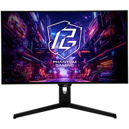 Монитор Asrock PGO27QFS 27" QHD(2560x1440) OLED, 240 Hz, 129% sRGB, 1 500 000:1, 16:9, 0.03 ms, 275 nits, AMD FreeSync, Speakers, 2x HDMI 2.0, 2x DP 1.4, 3x USB 3.2, 1x USB-C, 3.5mm