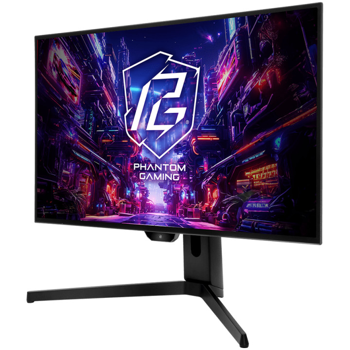 Монитор Asrock PGO27QFS 27" QHD(2560x1440) OLED, 240 Hz, 129% sRGB, 1 500 000:1, 16:9, 0.03 ms, 275 nits, AMD FreeSync, Speakers, 2x HDMI 2.0, 2x DP 1.4, 3x USB 3.2, 1x USB-C, 3.5mm