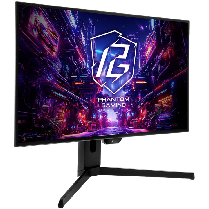 Монитор Asrock PGO27QFS 27" QHD(2560x1440) OLED, 240 Hz, 129% sRGB, 1 500 000:1, 16:9, 0.03 ms, 275 nits, AMD FreeSync, Speakers, 2x HDMI 2.0, 2x DP 1.4, 3x USB 3.2, 1x USB-C, 3.5mm