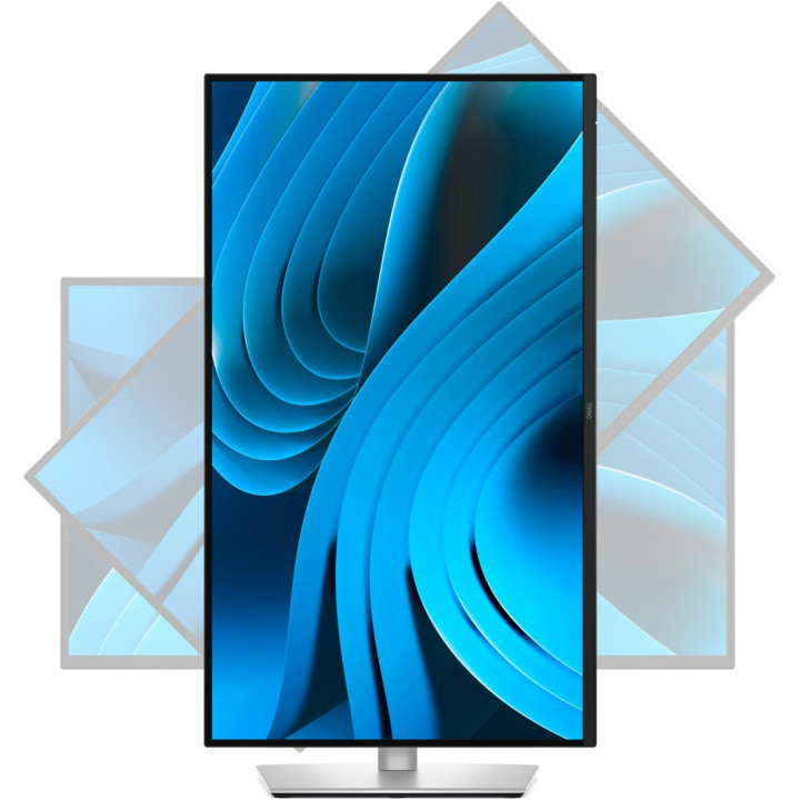 Монитор Dell P2725DE, 27" WQHD LED, IPS Anti-Glare, 5ms, 100 Hz, 1500:1, 350 cd/m2, 2560x1440, 99% sRGB, USB-C Hub, 3x USB 5Gbps Type-A, HDMI, DP, PD 90W, RJ45, Black