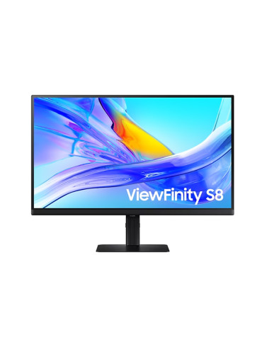 Монитор Samsung ViewFinity S8 27D800 27" VA LED, 3840x2160 PBP, PIP, USB-C 90W, USB 3.0, DP, HDMI Black - LS27D800UAUXEN