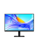 Монитор Samsung ViewFinity S8 27D800 27" VA LED, 3840x2160 PBP, PIP, USB-C 90W, USB 3.0, DP, HDMI Black - LS27D800UAUXEN