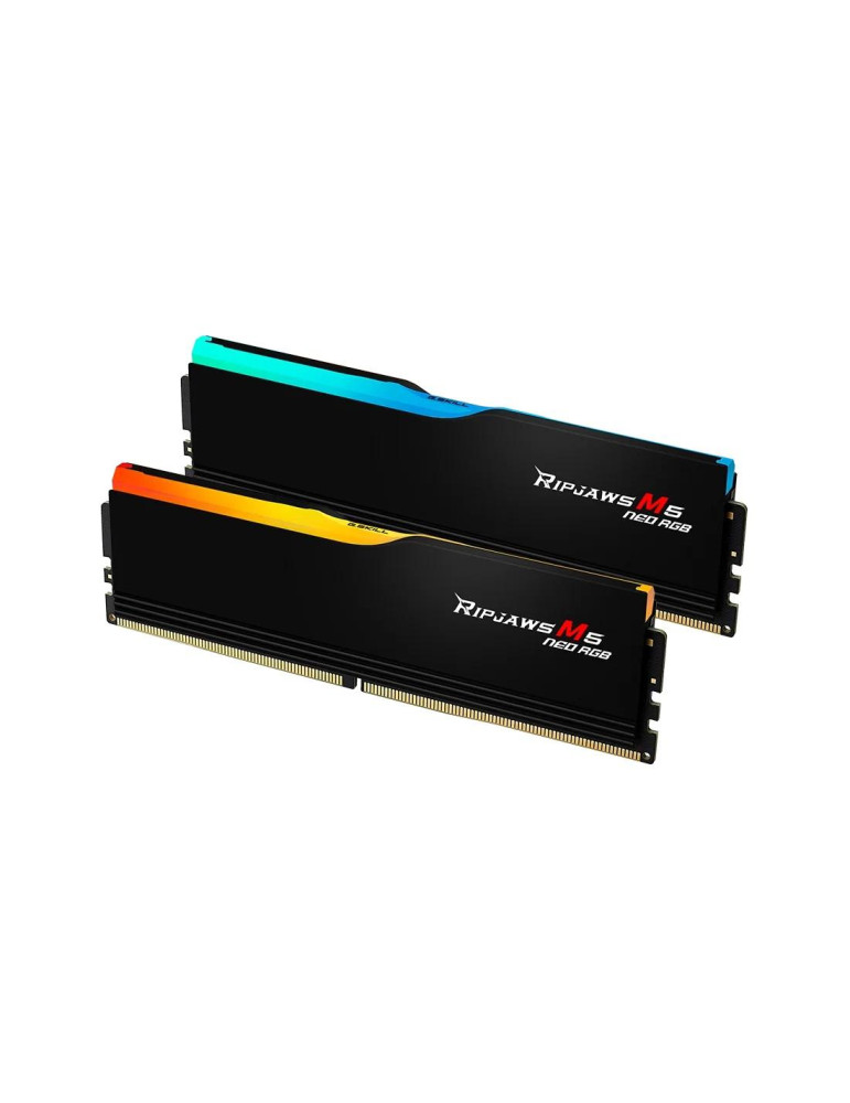 RAM памет G.SKILL 32GB(2x16GB) DDR5 6000MHz Ripjaws M5 Neo RGB Black - F5-6000J3648D16GX2-RM5NRK