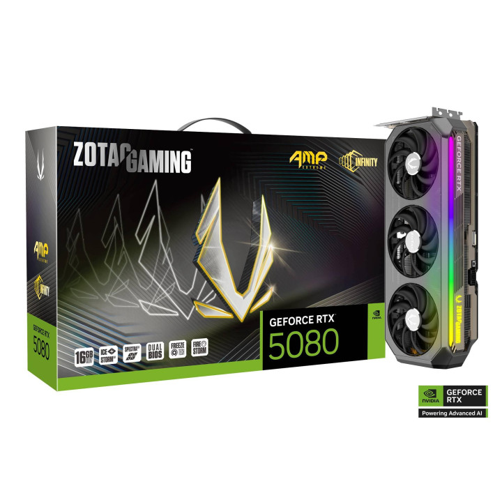 Видео карта Zotac Gaming GeForce RTX 5080 AMP Extreme Infinity 16GB GDDR7 - ZT-B50800B-10P