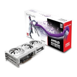 Видео карта Sapphire PURE Radeon RX 9070 XT OC 16GB GDDR6, 265bit, White - 11348-02-20G
