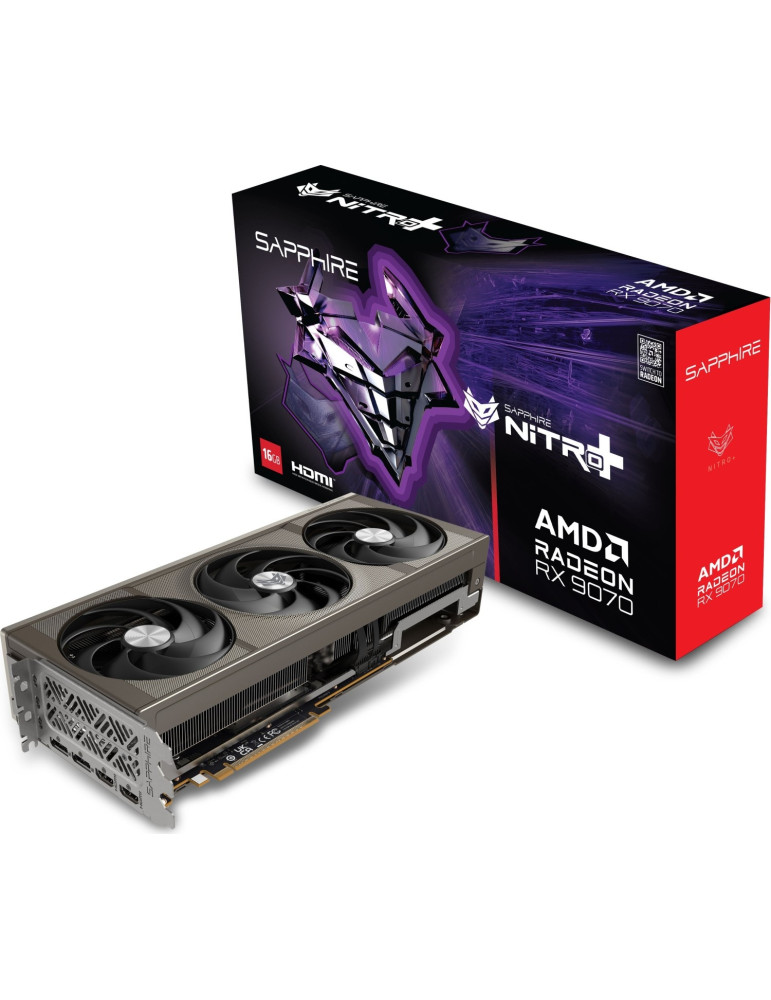 Видео карта Sapphire NITRO  Radeon RX 9070 16GB GDDR6, 256 bit  - 11349-01-20G
