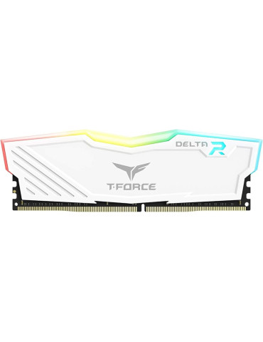 RAM памет Team Group 8GB DDR4 PC25600 3200MHz Team Delta RGB White CL16 - TF4D48G3200HC16F01