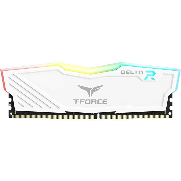 RAM памет Team Group 8GB DDR4 PC25600 3200MHz Team Delta RGB White CL16 - TF4D48G3200HC16F01
