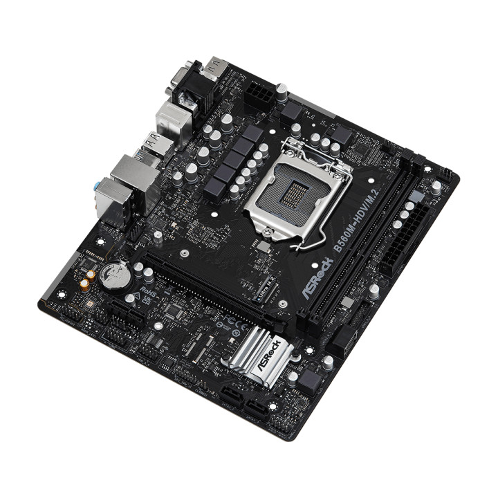 Дънна платка AsRock B560M-HDV/M.2, LGA1200, mATX, PCIe 4.0