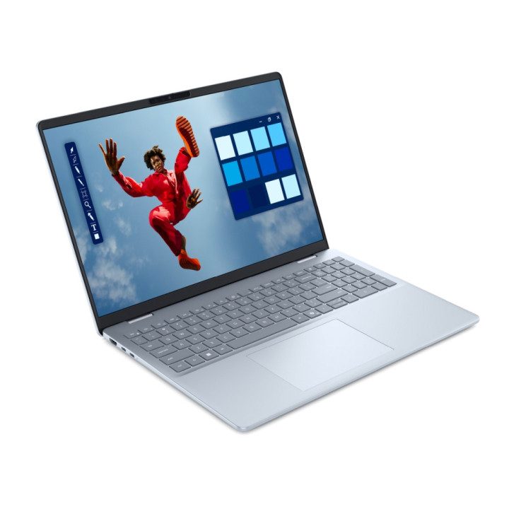 Лаптоп Dell 16 Plus DB16250, Intel Core Ultra 7 258V, 16.0" FHD  (1920x1200) Touch WVA 300nits, 32GB LPDDR5x RAM, 1TB SSD, Intel Arc, FHD Cam and Mic, Wi-Fi 7, FPR, Backlit Kb, Win 11 Pro, Ice Blue - DB16250_LNL_201