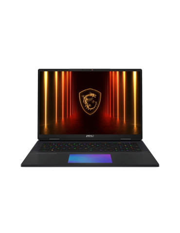 Лаптоп MSI Titan 18 HX AI A2XWJG, Intel Core Ultra 9 285HX, 18" 16:10 UHD (3840x2400), MiniLED, 120Hz, 64GB DDR5 RAM, 4TB SSD, NVIDIA GeForce RTX 5090 24GB GDDR7, Intel Killer Wi-Fi 7, Win 11 Pro - 9S7-182421-479
