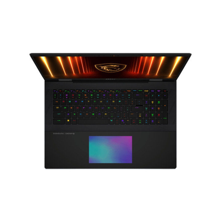 Лаптоп MSI Titan 18 HX AI A2XWJG, Intel Core Ultra 9 285HX, 18" 16:10 UHD  (3840x2400), MiniLED, 120Hz, 64GB DDR5 RAM, 4TB SSD, NVIDIA GeForce RTX 5090 24GB GDDR7, Intel Killer Wi-Fi 7, Win 11 Pro - 9S7-182421-479
