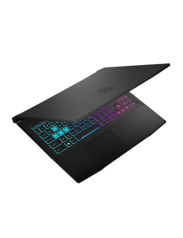 Лаптоп MSI Katana 15 B13VEK, Intel Core i5-13420H, 15.6" QHD (2560x1440) 165Hz IPS DCI-P3 100%, 16GB DDR5 RAM, 512GB SSD, GeForce RTX 4050 6GB GDDR 194 AI TOPS, w/MUX, WiFi 6E, 4-Zone RGB Gaming Kbd, NO OS - 9S7-158571-2293