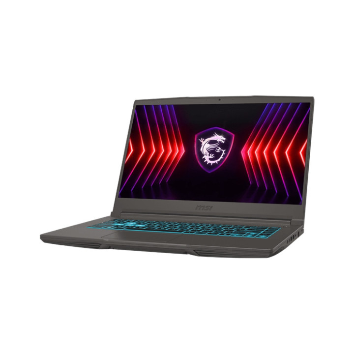 Лаптоп MSI Thin 15 B12VE, Intel Core i5-12450H, 15.6" FHD (1920x1080) 144Hz IPS, 16GB RAM 2x8 3200MHz, 512GB SSD, GeForce RTX 4050 6GB GDDR6 194 AI TOPS, WiFi 6E, BT5.3, Backlit KBD (Blue), NO OS - 9S7-16R831-2863