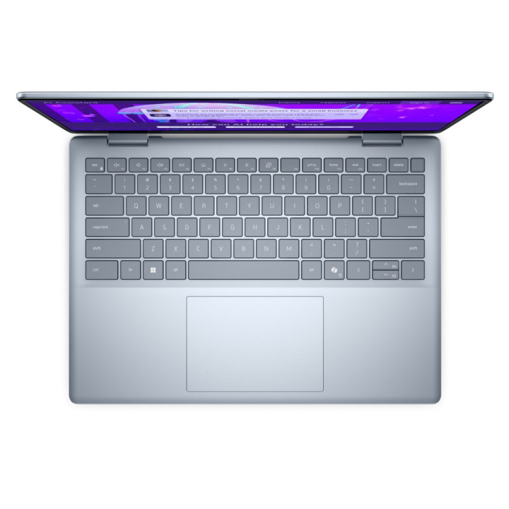 Лаптоп Dell 14 Plus DB14250, Intel Core Ultra 7 258V, 14" 16:10 2.5K (2560x1600) IPS 300nits WVA AG, 32GB LPDDR5X RAM, 1TB SSD, Intel Arc, FHD and Mic, Wi-Fi 7, Backlit Kb, Win 11 Pro, Ice Blue - DB14250_LNL_202