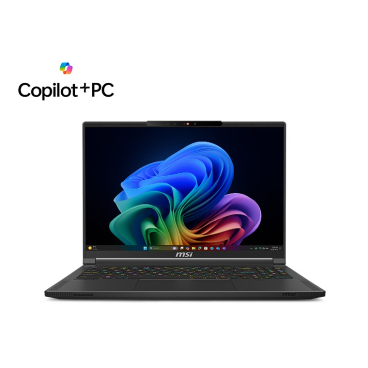 Лаптоп MSI Stealth A16 AI  A3XVFG, AMD Ryzen AI 9 HX 370, 16" 16:10 QHD  (2560x1600) OLED 240hz, 32GB LPDDR5x RAM, 1TB SSD, RTX 4060 8GB GDDR6 233 AI TOPS, Wi-Fi 7, Per-Key RGB KBD by SteelSeries, Win 11 Home - 9S7-15FK35-276