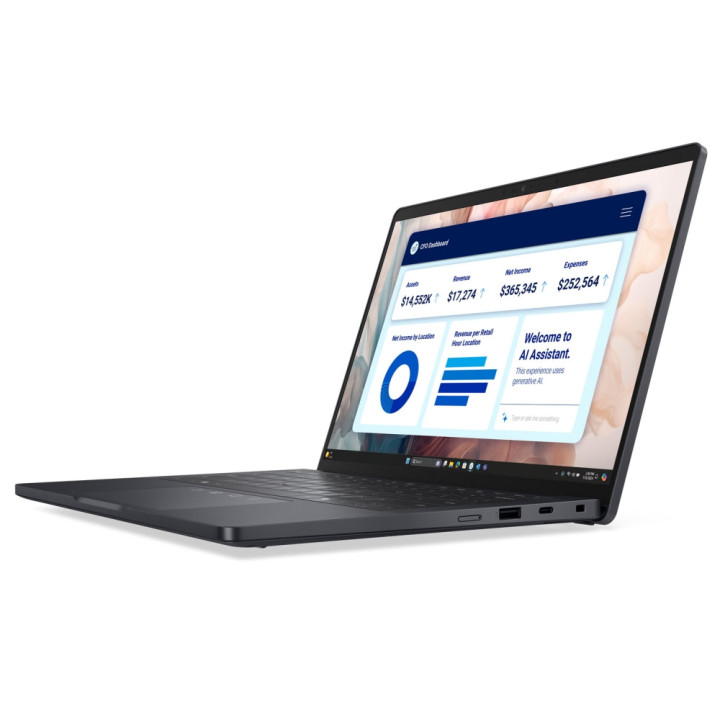Лаптоп Dell Pro 13 Premium PA13250, Intel Core Ultra 5 236V, 13.3" FHD (1920x1200) WVA 400nits AG, 16GB LPDDR5x RAM, 512GB SSD, Intel Arc, 8MP HDR IR Cams and Mic, Wi-Fi 7, FPR, Backlit Kb, Win 11 Pro - BTO203_PA13250_EMEA