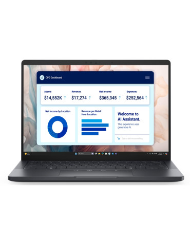 Лаптоп Dell Pro 13 Premium PA13250, Intel Core Ultra7 268V, 13.3" QHD  (2560x1600) 500nits Touch, WVA 500nits AG, 32GB LPDDR5x RAM , 512GB SSD, Intel Arc, 8MP HDR   IR Cam and Mic, Wi-Fi 7, FPR, Backlight - BTO208_PA13250_EMEA