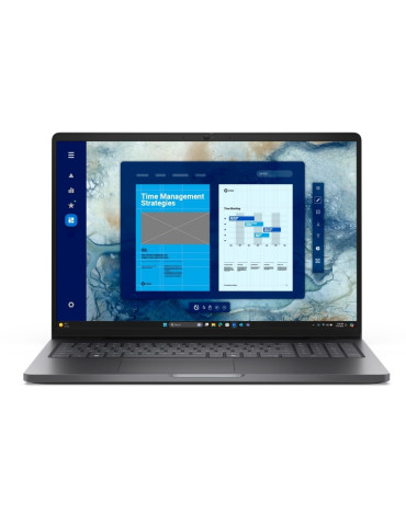 Лаптоп Dell Pro 16 PC16250, Intel Core Ultra 5 120U, 16" FHD (1920x1200) 300nits AG, 16GB DDR5 RAM, 512GB SSD, FHD HDR IR Cam and Mic, Wi-Fi 6E, FPR, Backlit Kb, Win 11 Pro, Magnetite - BTO010_PC16250_EMEA