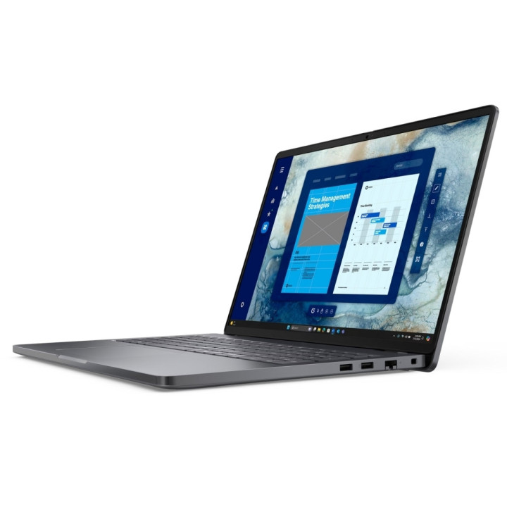 Лаптоп Dell Pro 16 PC16250, Intel Core Ultra 5 120U, 16" FHD (1920x1200) 300nits AG, 16GB DDR5 RAM, 512GB SSD, FHD HDR IR Cam and Mic, Wi-Fi 6E, FPR, Backlit Kb, Win 11 Pro, Magnetite - BTO010_PC16250_EMEA