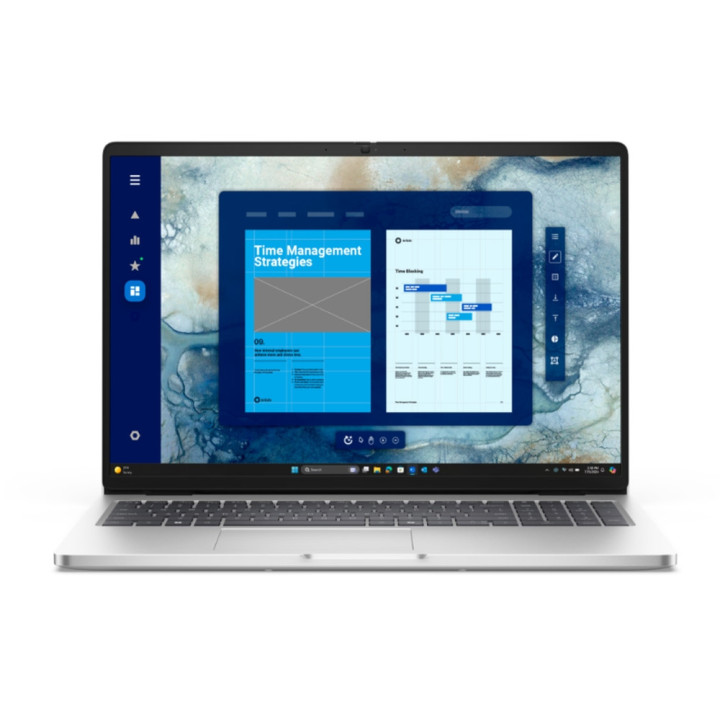 Лаптоп Dell Pro 16 PC16250, Intel Core Ultra 7 255U, 16" FHD (1920x1200) 300nits AG, 32GB DDR5 RAM, 1TB SSD, Intel Graphics, FHD HDR IR Cam and Mic, Wi-Fi 6E, FPR, Backlit Kb, Win 11 Pro, Platinum silver - BTO108_PC16250_EMEA