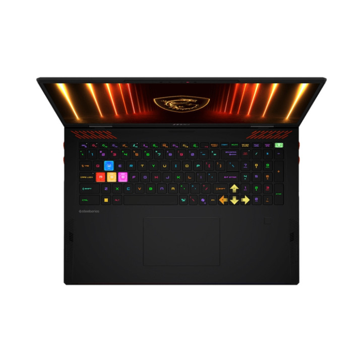 Лаптоп MSI Raider A18 HX A9WIG, AMD Ryzen 9 9955HX3D, 18" 16:10 UHD  (3840x2400), MiniLED, 120Hz, 64GB DDR5 RAM, 2TB SSD, NVIDIA GeForce RTX 5080 16GB GDDR7 1334 AI TOPS, Wi-Fi 7, Win 11 Home - 9S7-182L72-047