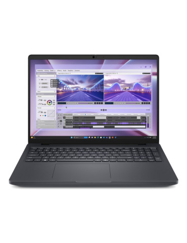 Лаптоп Dell Pro Max 16 MC16250, Intel Core Ultra 7 255H, 16" FHD (1920x1200) 300nits AG, 16GB DDR5 RAM, 512GB SSD, Intel Graphics, FHD HDR IR Cam and Mic, Wi-Fi 7, FPR, Backlit Kb, Win 11 Pro, Magnetite - BTO116_MC16250_EMEA