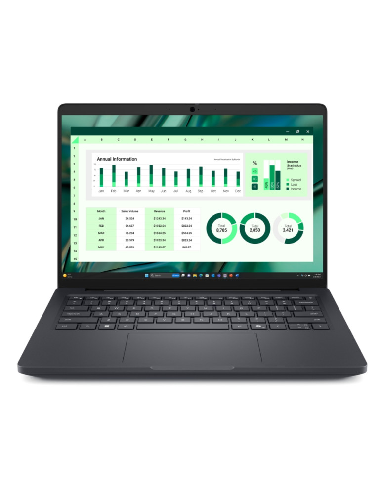 Лаптоп Dell Pro Max 14 MC14250, Intel Core Ultra 7 255H, 14.0" FHD (1920x1200) 300nits AG, 16GB DDR5 RAM, LPCAMM, 512GB SSD, UMA Graphics, FHD IR Cam, and Mic, Wi-Fi 7, FPR, Backlit Kb, Win 11 Pro, Magnetite - BTO111_MC14250_EMEA