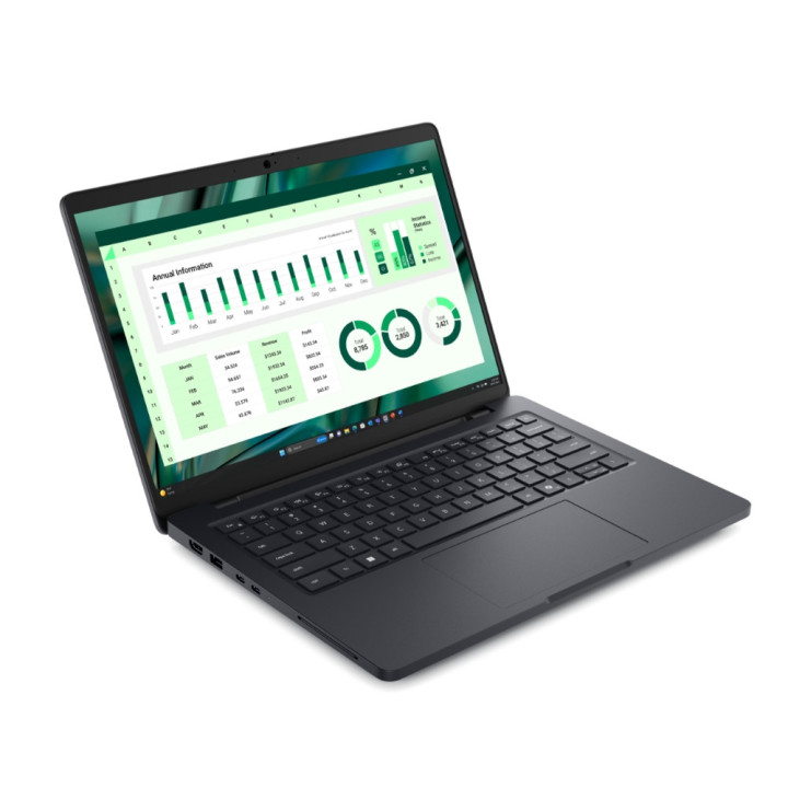 Лаптоп Dell Pro Max 14 MC14250, Intel Core Ultra 7 255H, 14.0" FHD (1920x1200) 300nits AG, 16GB DDR5 RAM, LPCAMM, 512GB SSD, UMA Graphics, FHD IR Cam, and Mic, Wi-Fi 7, FPR, Backlit Kb, Win 11 Pro, Magnetite - BTO111_MC14250_EMEA