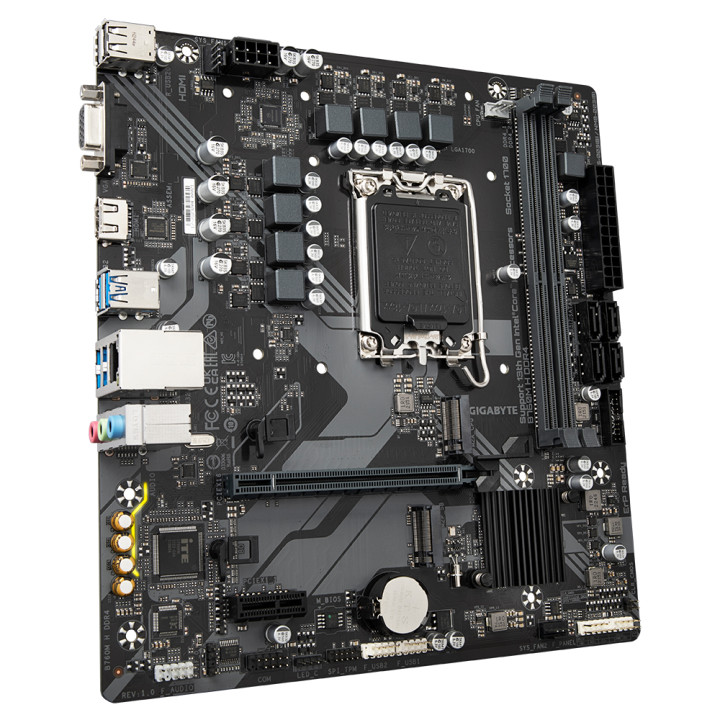 Дънна платка Gigabyte B760M H, LGA1700, mATX, 2xDDR4