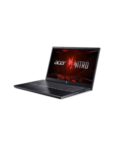 Лаптоп Acer Nitro V15, ANV15-51-55D7, Intel Core i5-13420H, 15.6" FHD IPS 165Hz, 16GB DDR5 RAM, 512GB SSD, GeForce RTX 4050 6GB GDDR6, INTEL 2X2 AX BT, HD Cam, FP, KB Backlight, No OS, Black - NH.QNBEX.00J