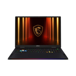 Лаптоп MSI Raider A18 HX A9WJG, AMD Ryzen 9 9955HX3D), 18" 16:10 UHD  (3840x2400) MiniLED, 120Hz, 64GB DDR5 RAM, 2TB SSD, NVIDIA GeForce RTX 5090 24GB GDDR7 1824 AI TOPS, Wi-Fi 7, Win 11 Home - 9S7-182L72-045