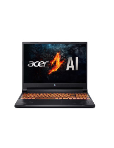 Лаптоп Acer Nitro 16, ANV16-41-R3NF, AMD Ryzen 5 8645HS, 16" WQXGA (1920x1600) IPS 165Hz, 16GB DDR5 RAM, 512GB SSD, GeForce RTX 3050 6GB GDDR6, Wifi 802.11AX, BT 5.3, No Os, Black - NH.QRWEX.00D