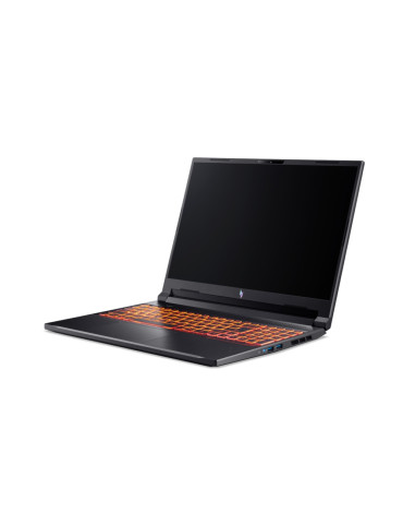 Лаптоп Acer Nitro V16, ANV16-61-R7A2, AMD Ryzen R5 340 AI 5, 16" WUXGA (1920x1200) IPS 165Hz, 16GB DDR5 RAM, 512GB SSD, RTX 4050 6GB GDDR6, MicroSD, FHD Cam., WIFI6E BT, Backlit kbd, No OS, Black - NH.QULEX.001