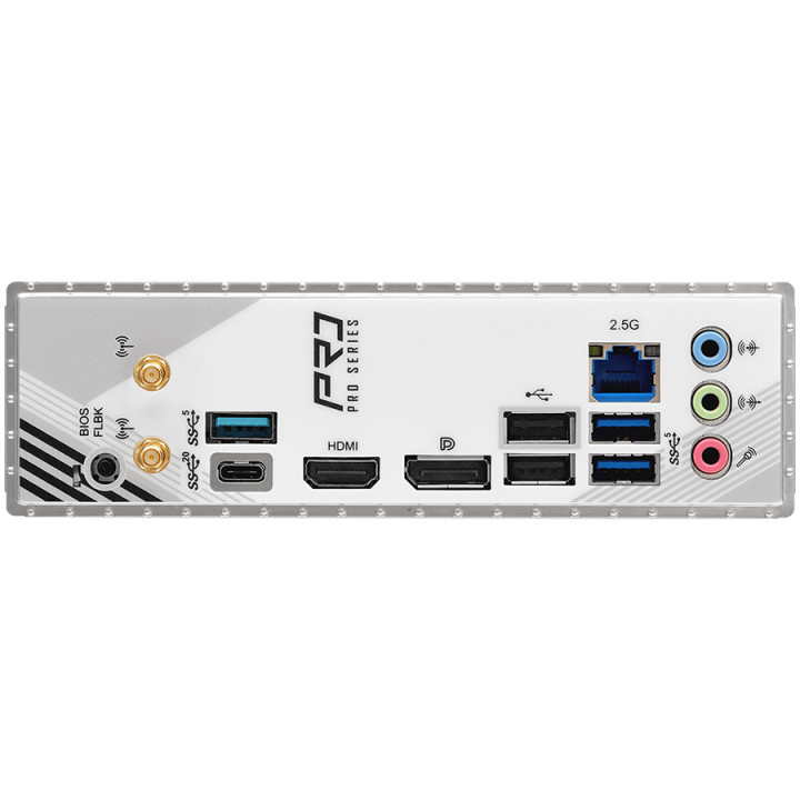 Дънна платка AsRock B860M Pro Rs Wi-fi, S.1851, 4x DDR5, Wi-Fi 6E   Bluetooth 5.3, ATX