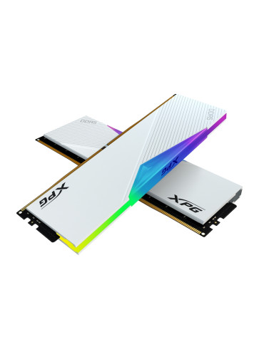 RAM памет Adata 64GB (2x32GB) DDR5 6000MHz XPG LANCER RGB U-DIMM White - AX5U6000C3032G-DCLARWH