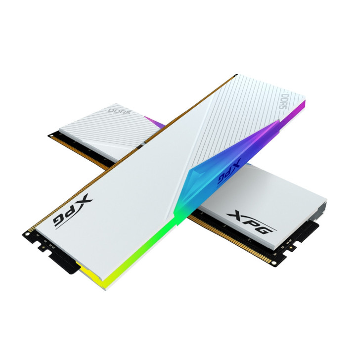 RAM памет Adata 64GB (2x32GB) DDR5 6000MHz XPG LANCER RGB U-DIMM White - AX5U6000C3032G-DCLARWH