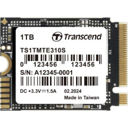 SSD диск Transcend 1TB, M.2 2230, PCIe Gen4x4, NVMe, 3D TLC, DRAM-less - TS1TMTE310S