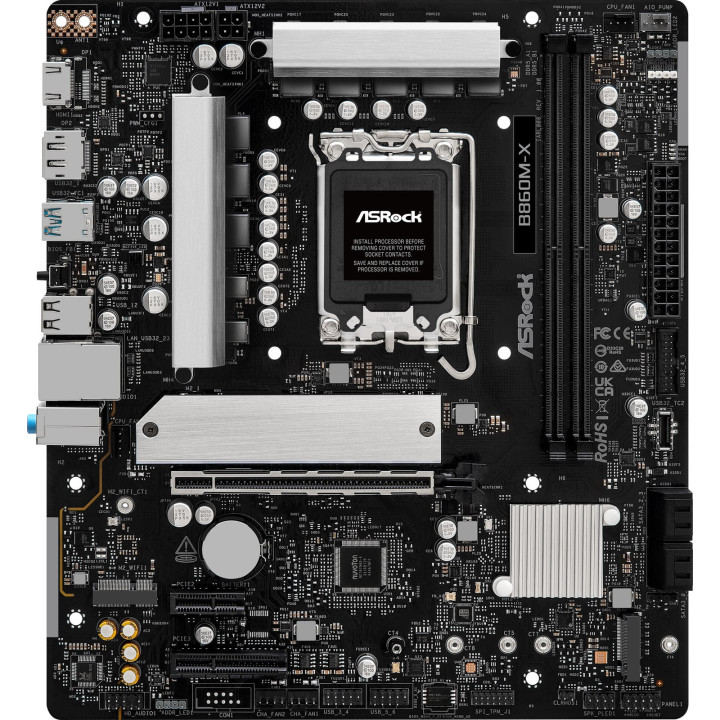 Дънна платка AsRock B860M-X, LGA1851 DDR5 mATX MB