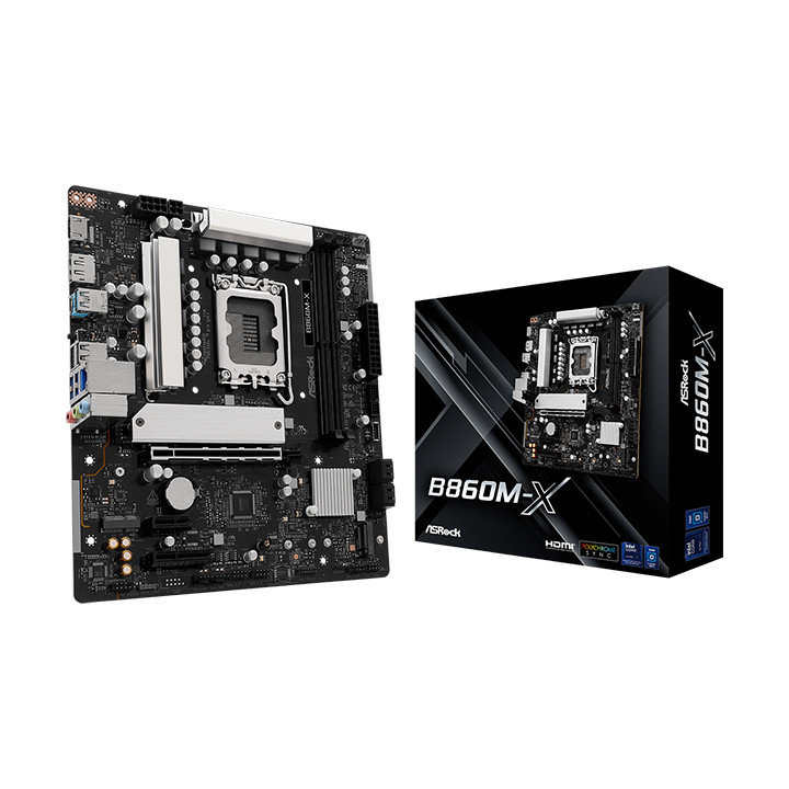 Дънна платка AsRock B860M-X, LGA1851 DDR5 mATX MB